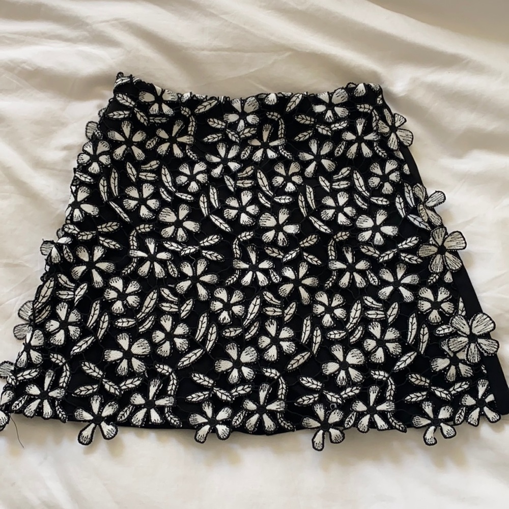 French Connection Floral Mini Skirt